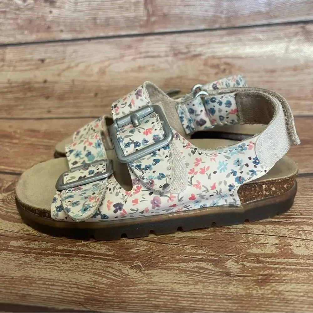 Zara toddler floral sandals size EU21  Us 5 1/2